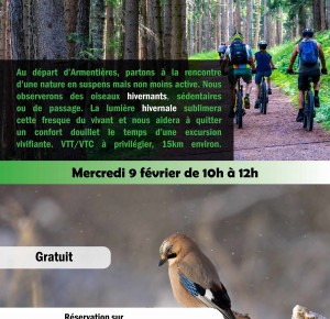 Roulons nature : balade ornithologique à vélo